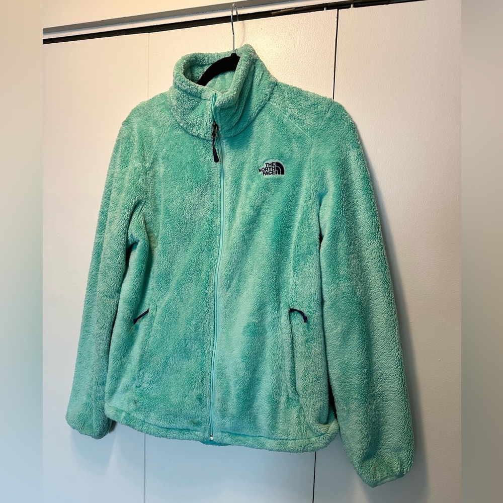 Mint green north face fleece